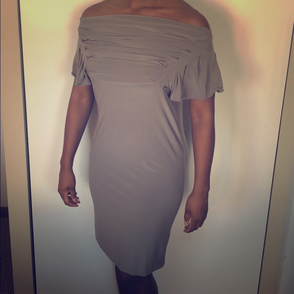 Off the shoulder cocktail dress